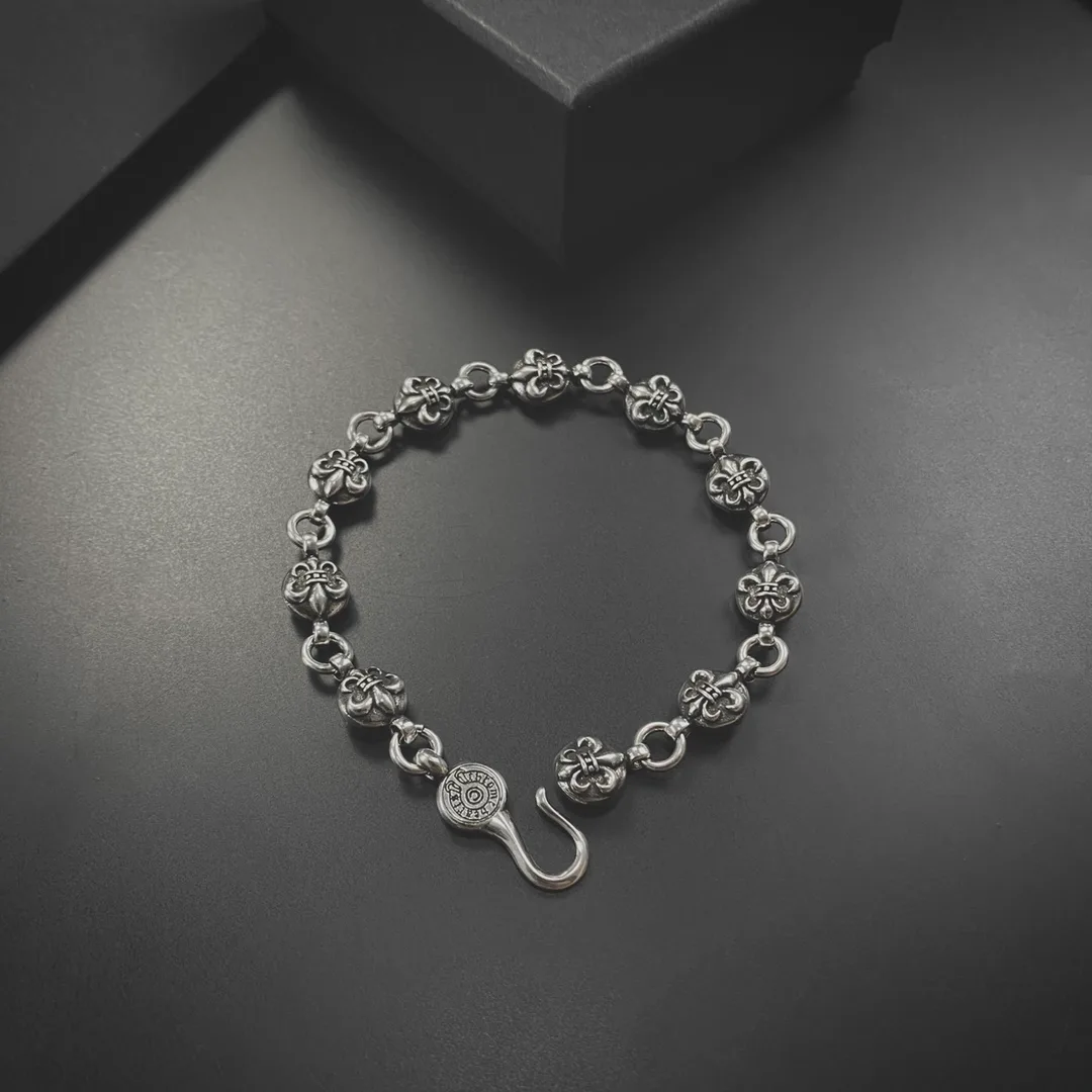 Floral Cross Chain Bracelet 20CM