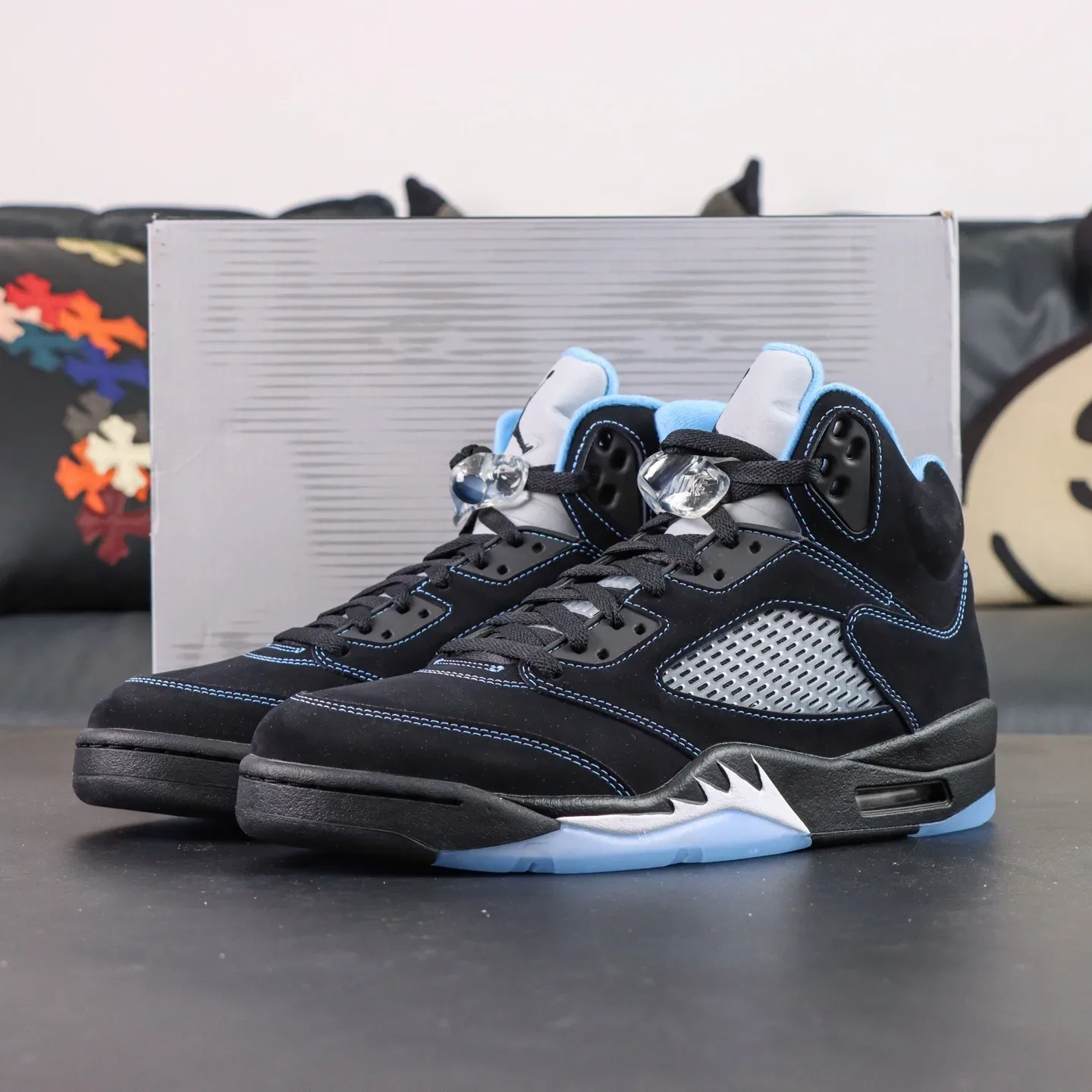 Air Jordan 5 Retro 'Black Metallic Silver'