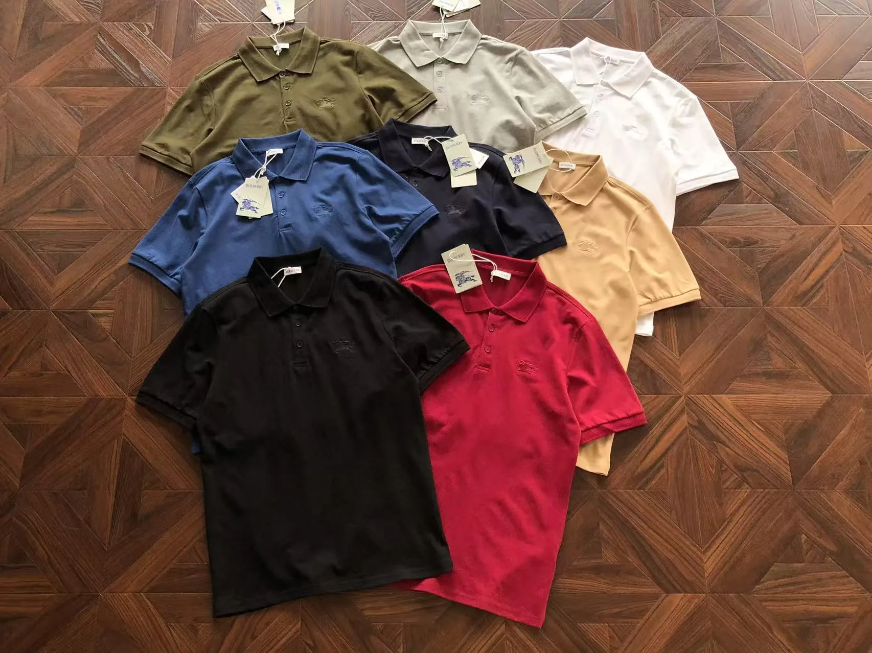 Burberry Embroidered Logo Polo Shirt