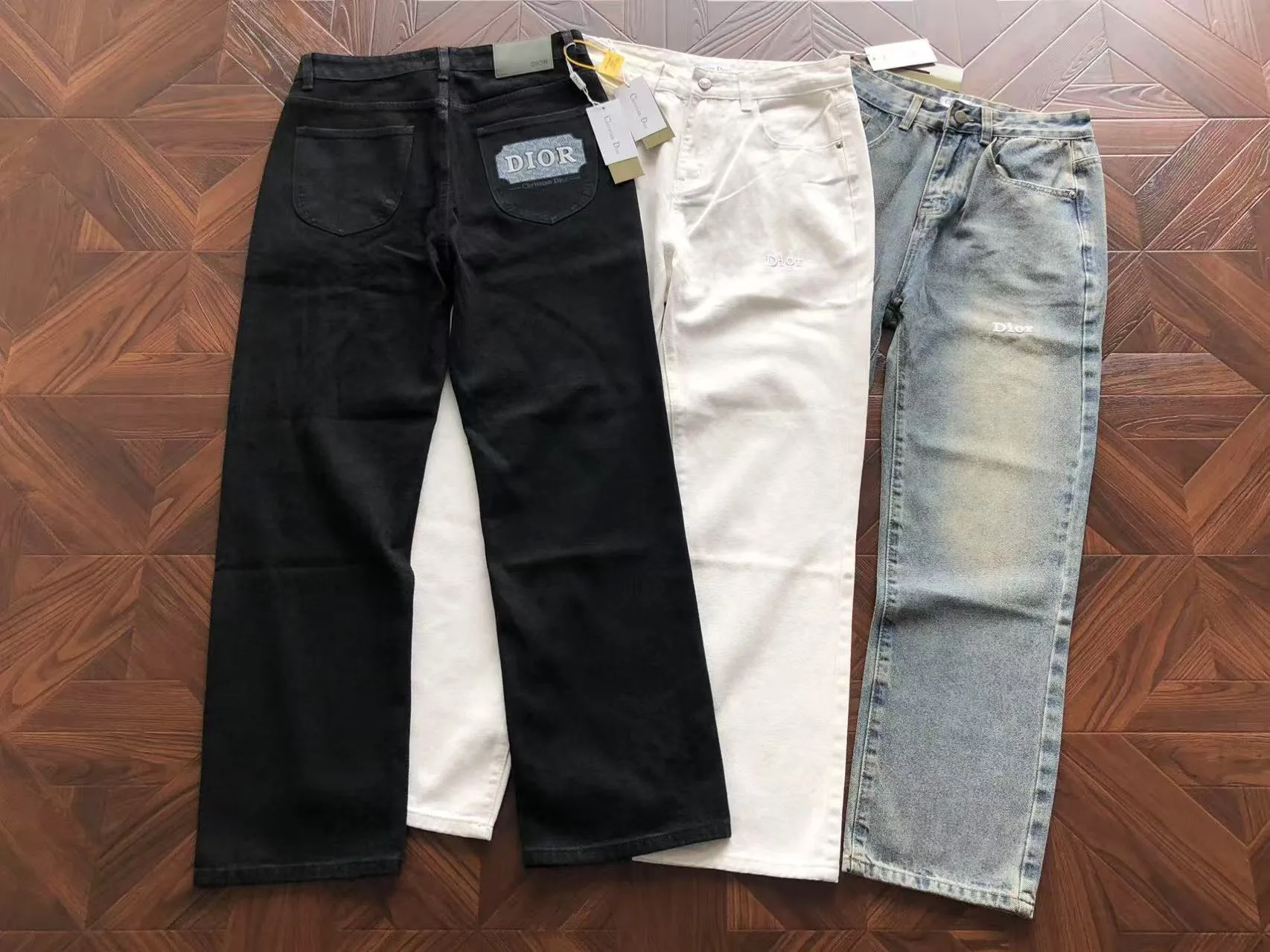 Dior Logo Patch Jeans
