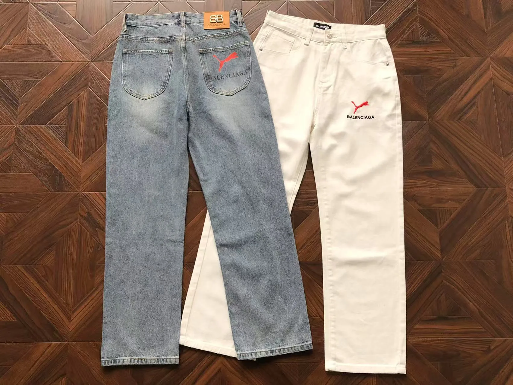 Balenciaga Puma Logo Jeans