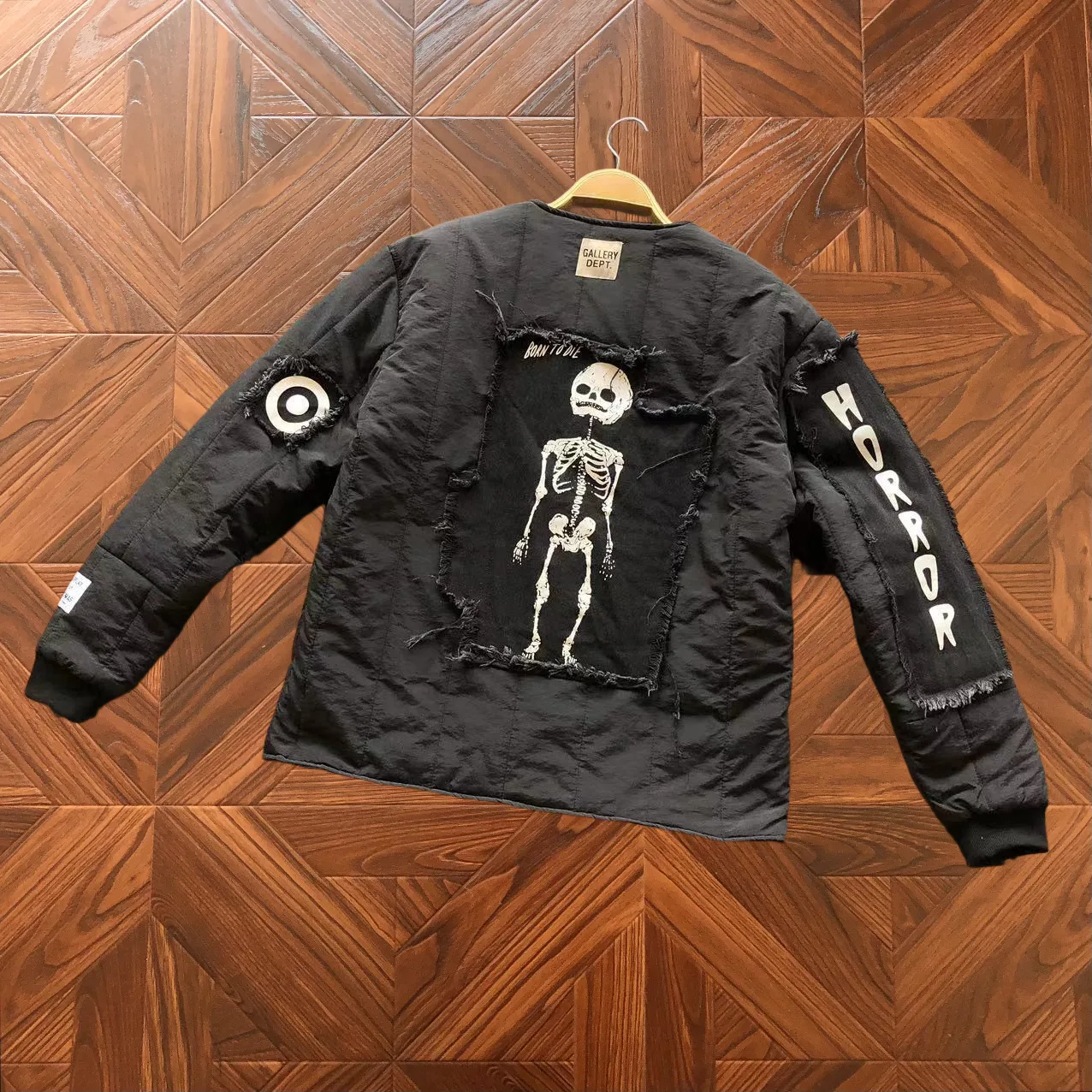Gallery Dept. Horror Skeleton Reversible Quilted Jacket