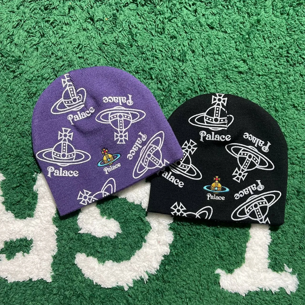 Palace x Vivienne Westwood Orb Logo Beanie
