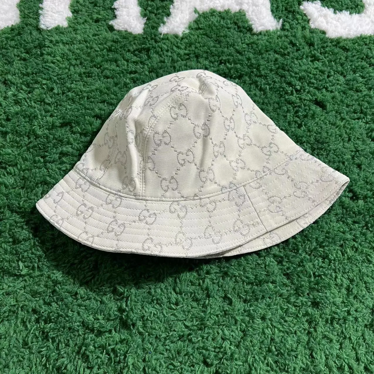 Gucci GG Supreme Canvas Bucket Hat - Light Cream